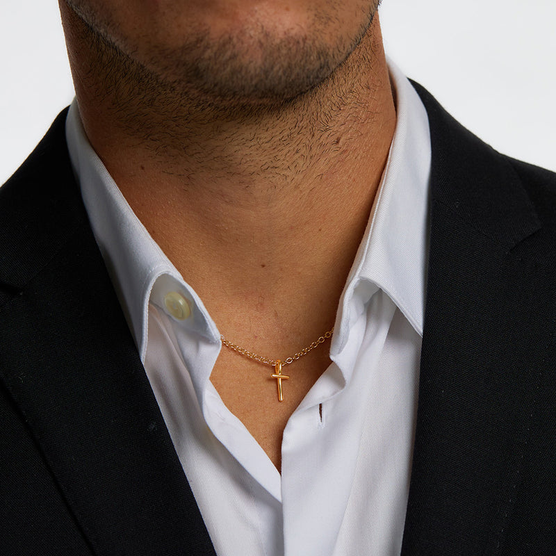 Halsband herr: Litet herdekors The small Shepherd's Cross - ZOE HOOP JEWELRY