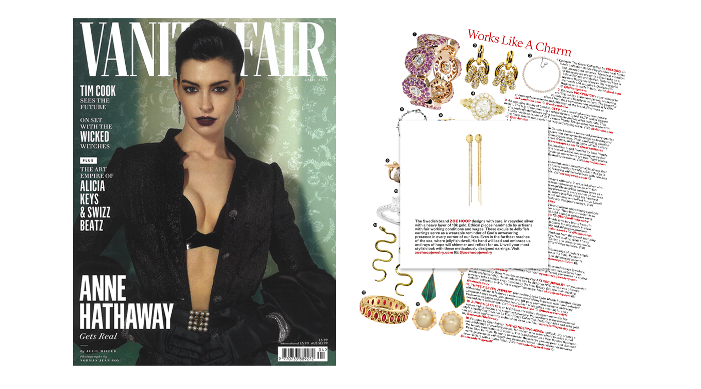 Långa örhängen i Vanity Fair