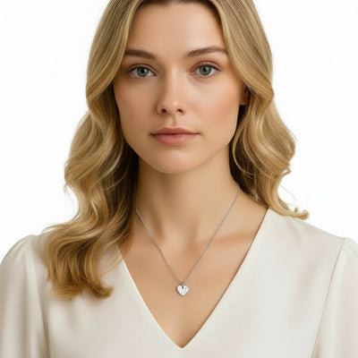 Cross Is Love Heart Necklace — 18K Recycled Gold Vermeil