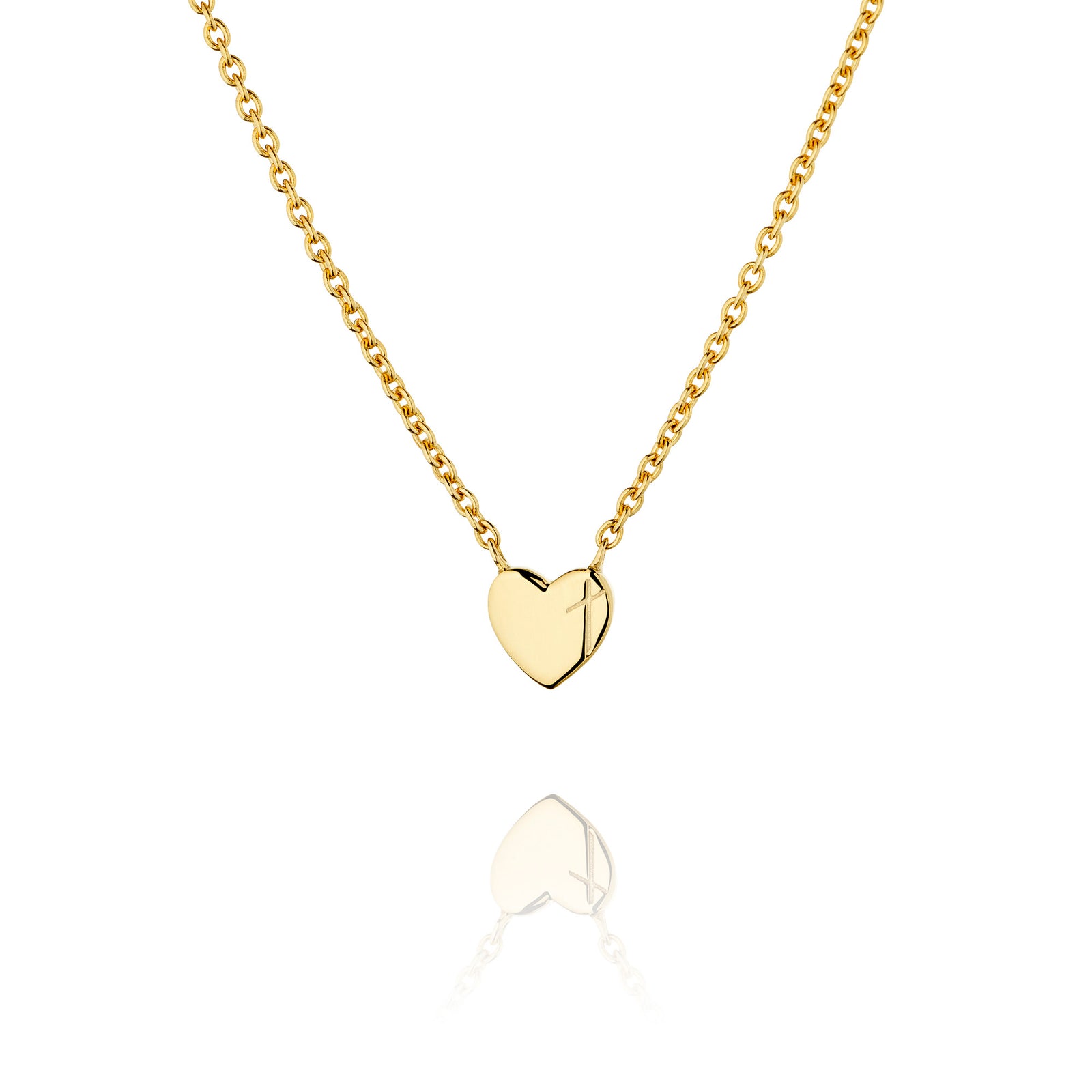 Halsband dam: Hjärta "Cross is love" - ZOE HOOP JEWELRY