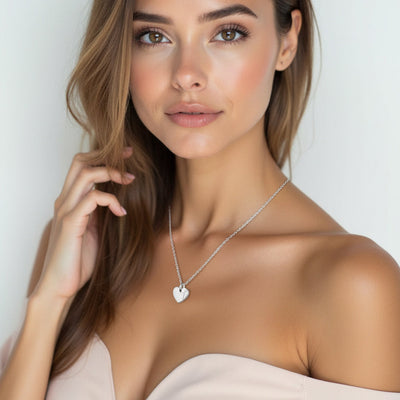 Cross Is Love Heart Necklace — 18K Recycled Gold Vermeil