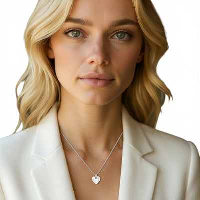 Cross Is Love Heart Necklace — 18K Recycled Gold Vermeil