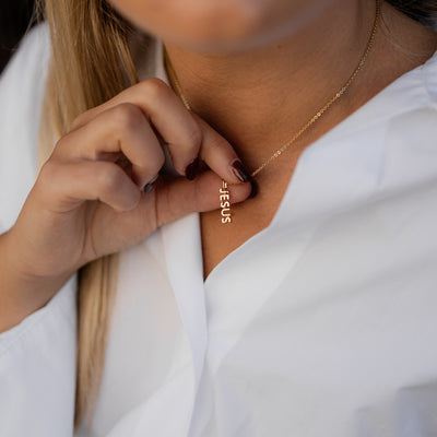 JESUS Halsband Dam – Kristet Halsband - ZOE HOOP JEWELRY