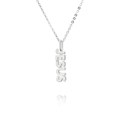 JESUS Halsband Dam i återvunnet sterlingsilver från ZOE HOOP JEWELRY
